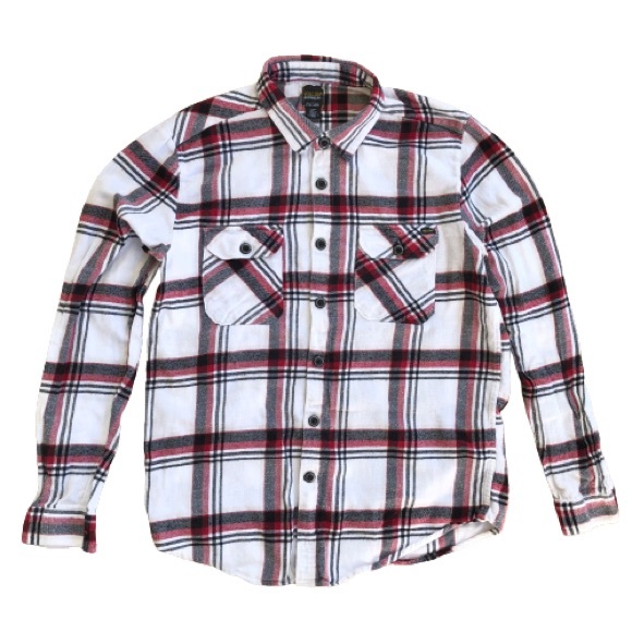 ⭐️Volcom⭐️Plaid Button Down Shirt Top Blouse Women's Size Small Petite S/P White - Picture 1 of 8